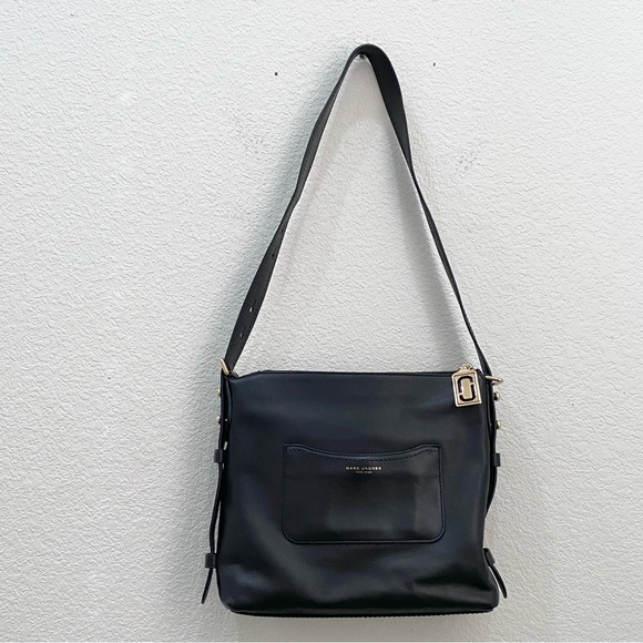 Marc Jacobs Downtown Studded Black Leather Crossbody Bag - Picture 10 of 15